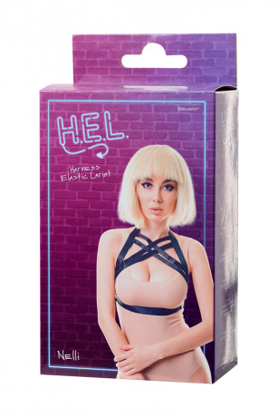 Портупея с открытой грудью в обрамлении эластичных лент Nelli