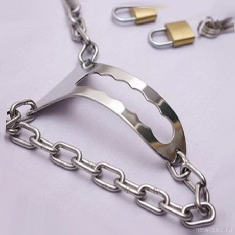 Женский пояс верности на цепочках