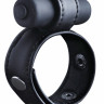 Эрекционное кольцо в виде кожаного ремешка с вибропулей Leather Cock Ring