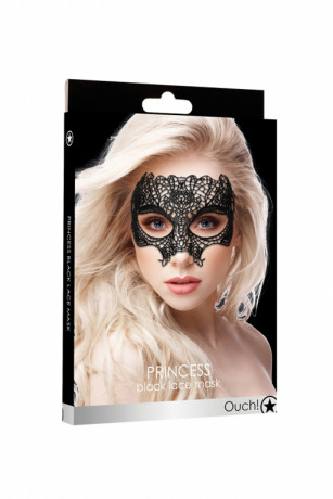 Кружевная маска ручной работы на глаза Princess Black Lace Mask