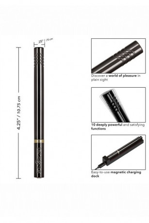 Бесшумный ультратонкий вибратор с 10 режимами Hidden Pleasures