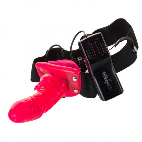 Фаллопротез на ремнях с вибрацией