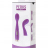 Вибратор с двумя сменными насадками для стимуляции эрогенных зон Le Stelle PERKS SERIES EX-1