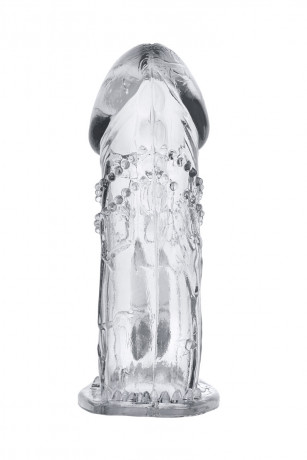 Насадка на пенис с отростком для стимуляции клитора TOYFA