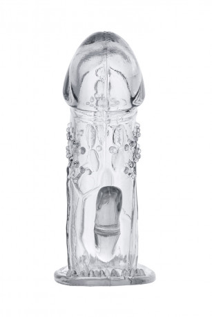 Насадка на пенис с отростком для стимуляции клитора TOYFA