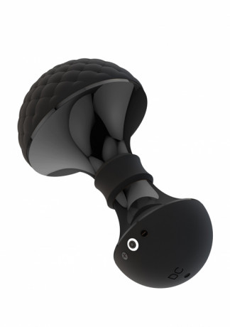 Уникальный вибромассажер с широкой округлой текстурированной головкой Enoki