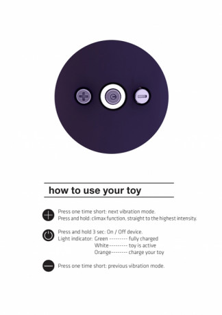 Уникальный вибромассажер с широкой округлой текстурированной головкой Enoki