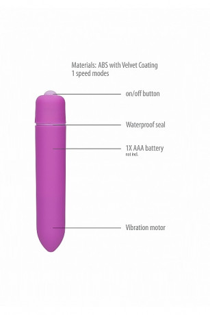 Миниатюрный вибромассажер с 7 режимами вибрации Speed Bullet