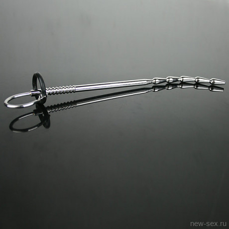 Уретральный плаг елочка с кольцом для фиксации