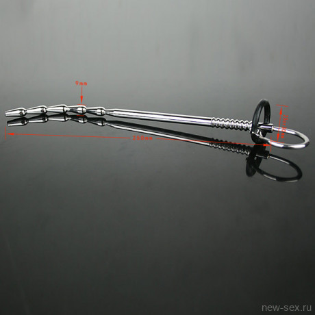 Уретральный плаг елочка с кольцом для фиксации