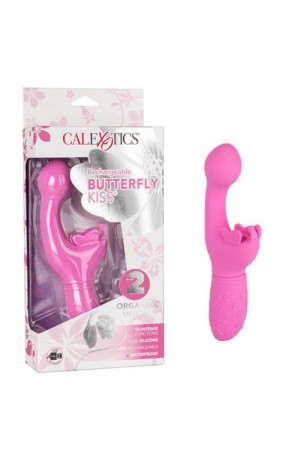Силиконовый вибромассажер с 10 функциями вибрации Rechargeable Butterfly Kiss