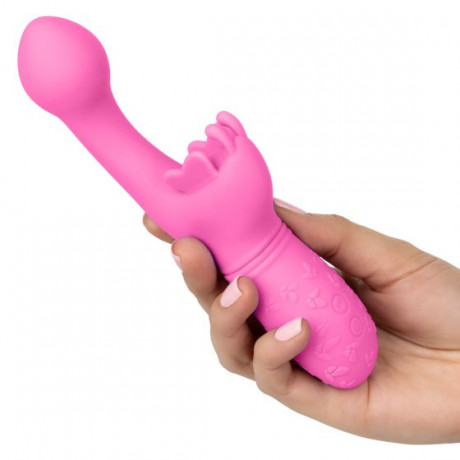 Силиконовый вибромассажер с 10 функциями вибрации Rechargeable Butterfly Kiss