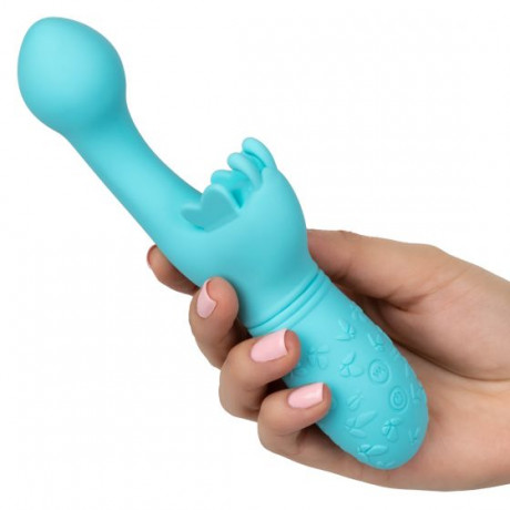 Силиконовый вибромассажер с 10 функциями вибрации Rechargeable Butterfly Kiss