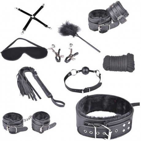 Эротический набор для бдсм игр 10 предметов