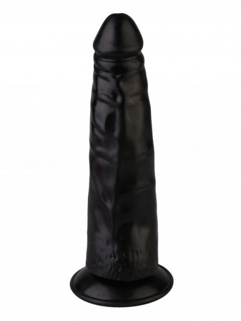 Привлекательный вибромассажер с выносным пультом управления черного цвета