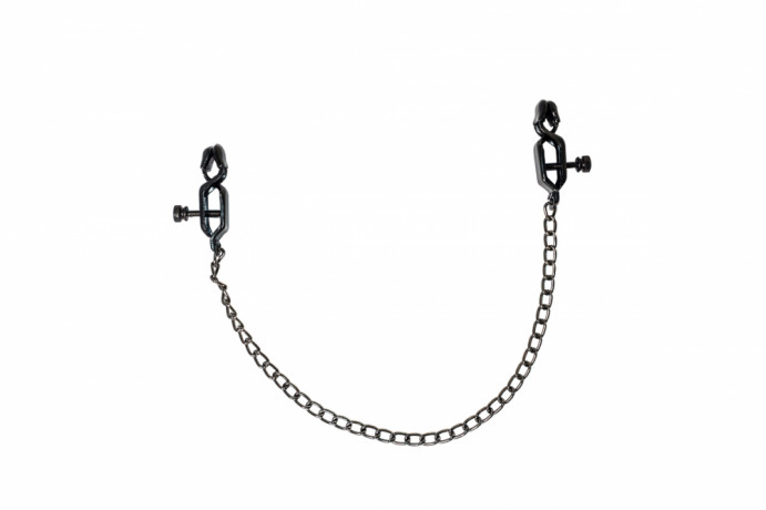 Черные БДСМ зажимы с удобной регулировкой Party Hard Desire