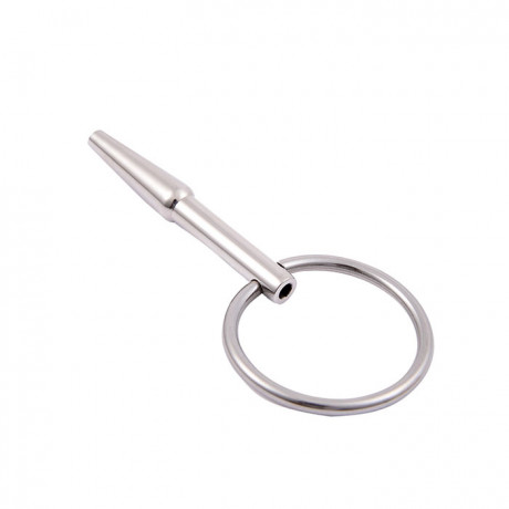 Уретральный стимулятор с отверстием и кольцом