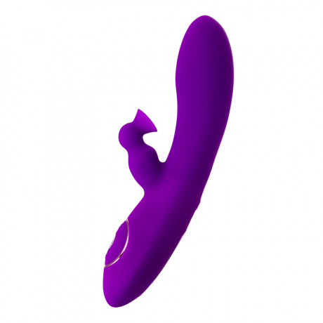 Силиконовый вибратор с посасыванием клитора