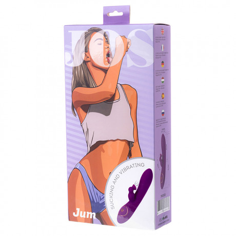 Силиконовый вибратор с посасыванием клитора