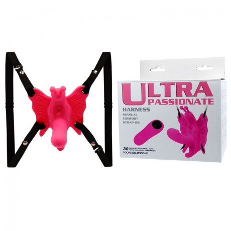 Бабочка на ремешках с вибрацией для клитора и точки G Ultra Passionate Harness
