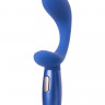 Синий вибратор из эластичного силикона с двумя сменными насадками Le Stelle PERKS SERIES EXC