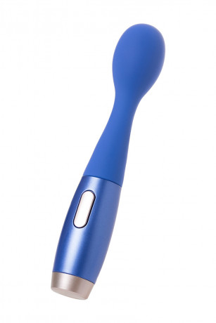 Синий вибратор из эластичного силикона с двумя сменными насадками Le Stelle PERKS SERIES EXC