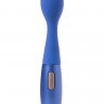 Синий вибратор из эластичного силикона с двумя сменными насадками Le Stelle PERKS SERIES EXC