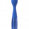 Синий вибратор из эластичного силикона с двумя сменными насадками Le Stelle PERKS SERIES EXC