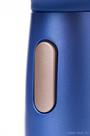 Синий вибратор из эластичного силикона с двумя сменными насадками Le Stelle PERKS SERIES EXC