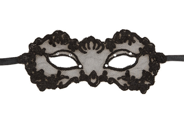 Ажурная маска из кружева и кристаллов Lingerie Mask 