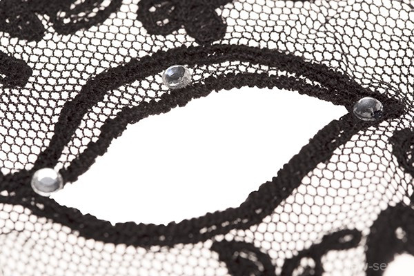 Ажурная маска из кружева и кристаллов Lingerie Mask 