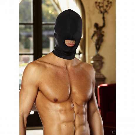 Эластичная маска на голову с прорезью для рта