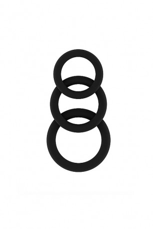 Универсальный комплект из 3 колец разного диаметра 25 Cockring Set
