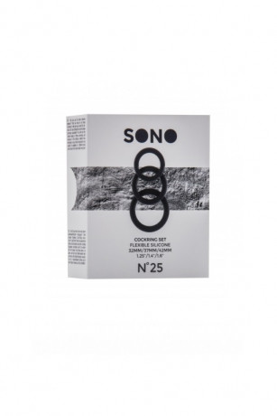 Универсальный комплект из 3 колец разного диаметра 25 Cockring Set