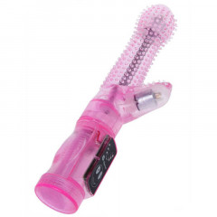 Вибратор с пупырышками и вращающейся головкой