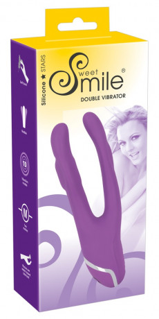 Вибромассажер с двумя отростками Sweet Smile Double Vibrator