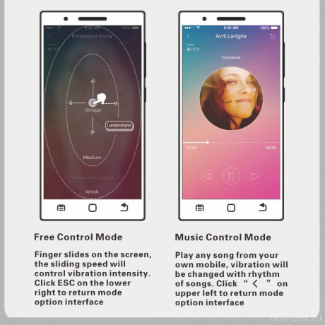 Перезаряжаемые виброшарики с управлением через смартфон Love Elvira