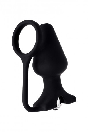 Анальная вибропробка с эрекционным кольцом DISCOVERER