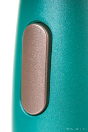 Бирюзовый вибратор из эластичного силикона с двумя сменными насадками Le Stelle PERKS SERIES EX-4
