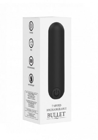 Сверхмощная миниатюрная перезаряжаемая вибропуля BGT 7 Speed Rechargeable Bullet