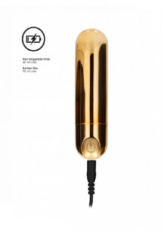 Сверхмощная миниатюрная перезаряжаемая вибропуля BGT 7 Speed Rechargeable Bullet