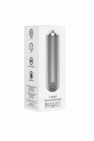 Сверхмощная миниатюрная перезаряжаемая вибропуля BGT 7 Speed Rechargeable Bullet