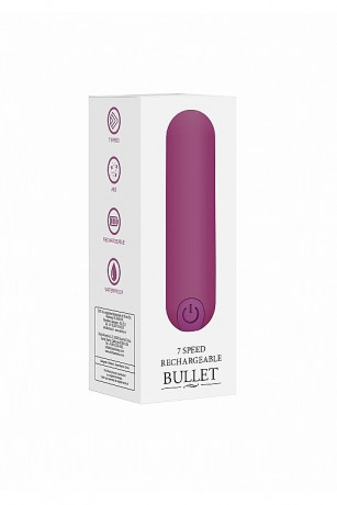 Сверхмощная миниатюрная перезаряжаемая вибропуля BGT 7 Speed Rechargeable Bullet