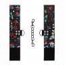 Наручники на цепочке с ярким принтом Printed Hand Cuffs Old School Tattoo Style
