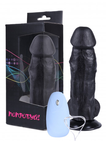 Мощный и упругий вибромассажер реалистичной формы с выносным пультом
