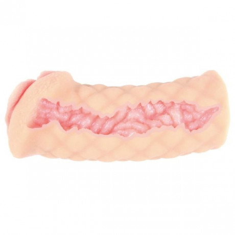 Мастурбатор в форме вагины с рельефным рисунком ELEGANCE