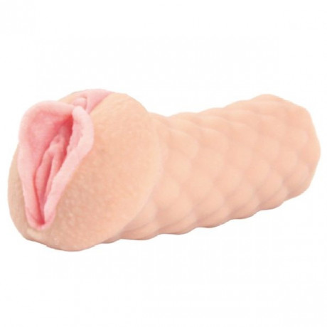 Мастурбатор в форме вагины с рельефным рисунком ELEGANCE