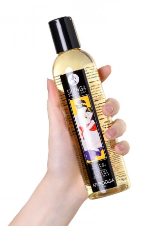 Возбуждающее массажное масло с ароматом цветов розы Shunga Aphrodisia