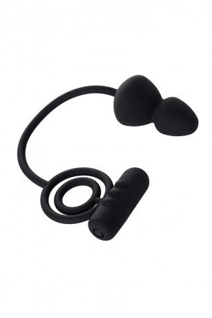 Массажер простаты из нежного силикона с эрекционным виброкольцом