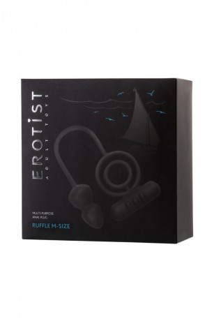 Массажер простаты из нежного силикона с эрекционным виброкольцом